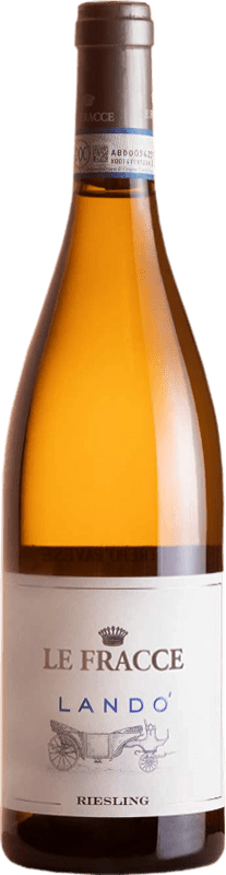 17,95 € Kostenloser Versand | Weißwein Le Fracce Landò D.O.C. Oltrepò Pavese Lombardei Italien Riesling Flasche 75 cl