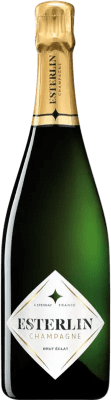 46,95 € Бесплатная доставка | Белое игристое вино Esterlin Éclat Brut — брют A.O.C. Champagne шампанское Франция Pinot Noir — Пино Нуар, Chardonnay — Шардоне, Pinot Meunier — Пино Менье 75 cl