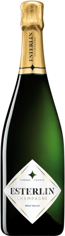 35,95 € 送料無料 | 白スパークリングワイン Esterlin Éclat Brut A.O.C. Champagne シャンパン フランス Pinot Black, Chardonnay, Pinot Meunier ボトル 75 cl