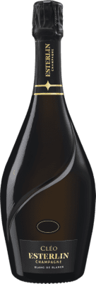 61,95 € 送料無料 | 白スパークリングワイン Esterlin Cléo Blanc de Blancs A.O.C. Champagne シャンパン フランス Chardonnay ボトル 75 cl