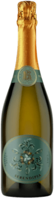 17,95 € Бесплатная доставка | Белое игристое вино Pago de Aylés Serendipia Brut — брют Резерва D.O. Cava Испания Macabeo — Макабео, Chardonnay — Шардоне 75 cl