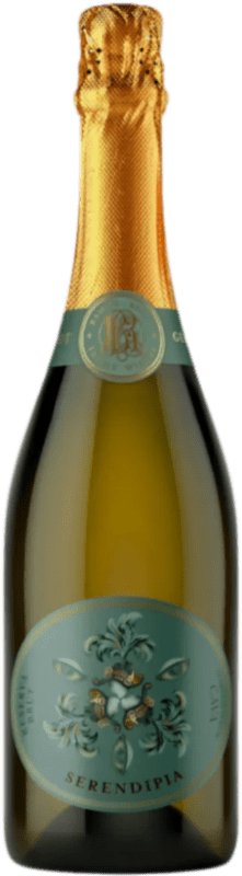 12,95 € Envío gratis | Espumoso blanco Pago de Aylés Serendipia Brut Reserva D.O. Cava España Macabeo, Chardonnay Botella 75 cl