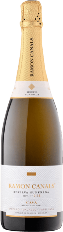 10,95 € Envio grátis | Espumante branco Caves Ramón Canals Numerada Reserva D.O. Cava Espanha Macabeo, Xarel·lo, Parellada Garrafa 75 cl