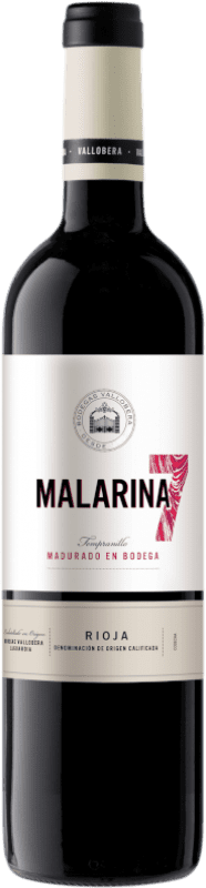 7,95 € Free Shipping | Red wine Vallobera Malarina 7 D.O.Ca. Rioja The Rioja Spain Tempranillo Bottle 75 cl