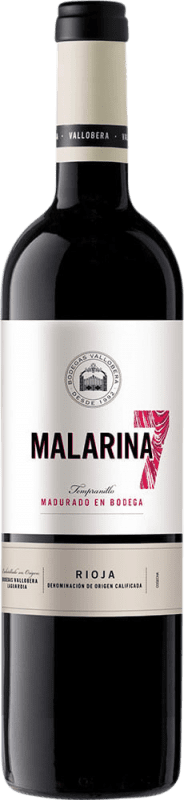 9,95 € 送料無料 | 赤ワイン Vallobera Malarina 7 D.O.Ca. Rioja ラ・リオハ スペイン Tempranillo — テンプラニーリョ 75 cl