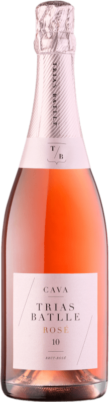 11,95 € 送料無料 | ロゼスパークリングワイン Trias Batlle Rosé Brut D.O. Cava スペイン Grenache, Pinot Black, Trepat ボトル 75 cl