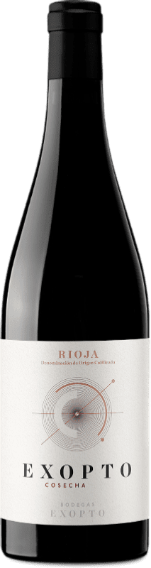 10,95 € Бесплатная доставка | Красное вино Exopto D.O.Ca. Rioja Ла-Риоха Испания Tempranillo, Grenache, Graciano бутылка 75 cl