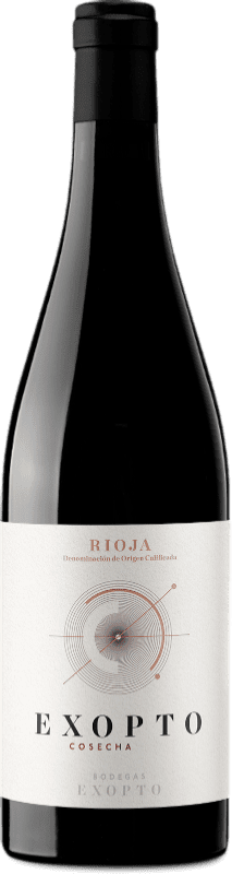10,95 € Envío gratis | Vino tinto Exopto D.O.Ca. Rioja La Rioja España Tempranillo, Garnacha, Graciano Botella 75 cl