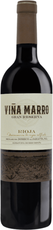 18,95 € Бесплатная доставка | Красное вино Domeco de Jarauta Viña Marro Гранд Резерв D.O.Ca. Rioja Ла-Риоха Испания Tempranillo, Grenache бутылка 75 cl