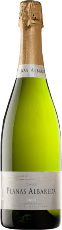 12,95 € Free Shipping | White Sparkling Wine Planas Albareda Brut D.O. Cava Spain Macabeo, Xarel·lo, Parellada 75 cl