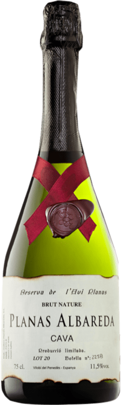 19,95 € Kostenloser Versand | Weißer Sekt Planas Albareda L'Avi Reserve D.O. Cava Spanien Macabeo, Xarel·lo, Chardonnay, Parellada Flasche 75 cl
