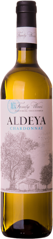 6,95 € Envío gratis | Vino blanco Pago de Aylés Aldeya D.O. Cariñena España Chardonnay Botella 75 cl