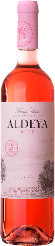5,95 € Kostenloser Versand | Rosé-Wein Pago de Aylés Aldeya Rosé D.O. Cariñena Spanien Grenache Flasche 75 cl