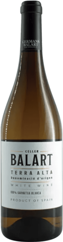 22,95 € Envío gratis | Vino blanco Celler Balart Blanc D.O. Terra Alta Cataluña España Garnacha Blanca Botella Magnum 1,5 L