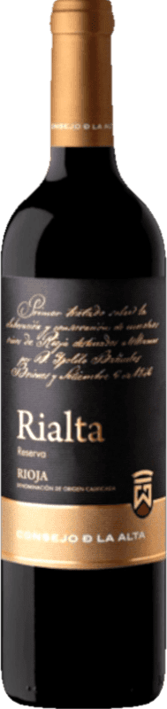 12,95 € Бесплатная доставка | Красное вино Consejo de la Alta Rialta Резерв D.O.Ca. Rioja Ла-Риоха Испания Tempranillo бутылка 75 cl