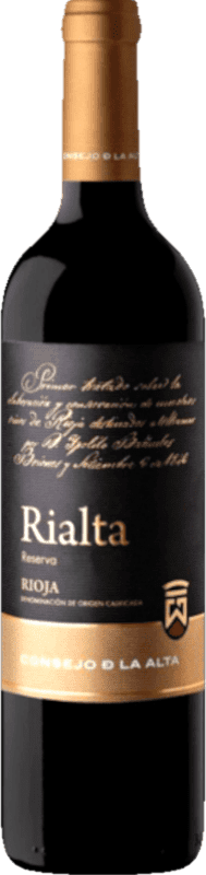 12,95 € Kostenloser Versand | Rotwein Consejo de la Alta Rialta Reserve D.O.Ca. Rioja La Rioja Spanien Tempranillo Flasche 75 cl