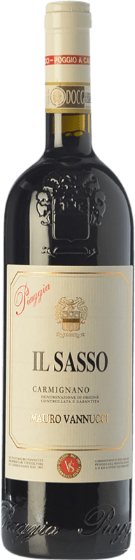 76,95 € Бесплатная доставка | Красное вино Piaggia Il Sasso D.O.C.G. Carmignano Тоскана Италия Merlot, Cabernet Sauvignon, Sangiovese, Cabernet Franc бутылка Магнум 1,5 L