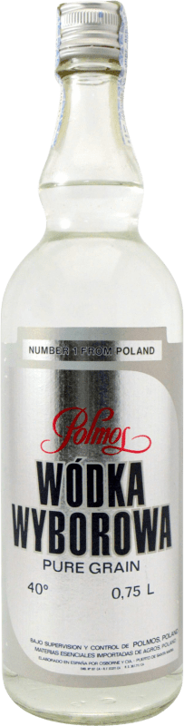 34,95 € 免费送货 | 伏特加 Wyborowa 1980's 波兰 75 cl 收藏品 不可食用