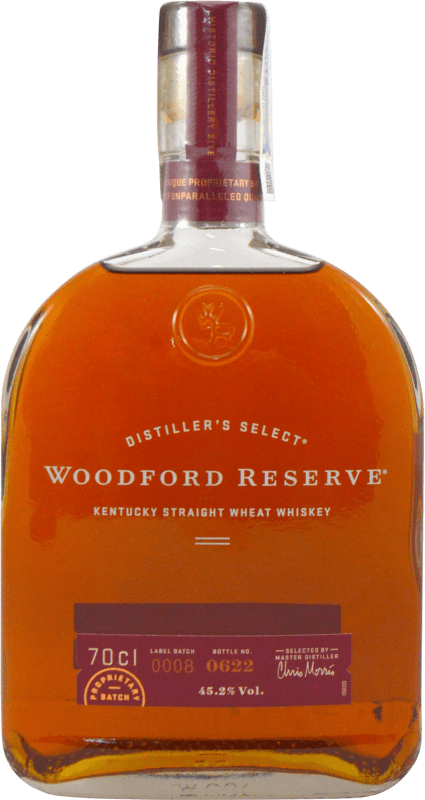 44,95 € Бесплатная доставка | Бурбон Woodford Straight Wheat Соединенные Штаты бутылка 70 cl