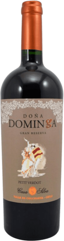 16,95 € Free Shipping | Red wine Casa Silva Doña Dominga Grand Reserve I.G. Valle de Colchagua Chile Petit Verdot Bottle 75 cl