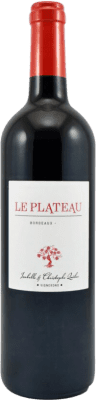 16,95 € Бесплатная доставка | Красное вино Québec. Le Plateau A.O.C. Bordeaux Франция Merlot, Cabernet Franc бутылка 75 cl