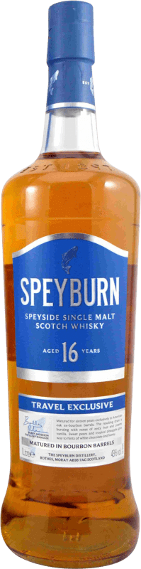 76,95 € Free Shipping | Single Malt Whisky Speyburn United Kingdom 16 Years Bottle 1 L