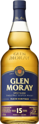 57,95 € Kostenloser Versand | Single Malt Whisky Glen Moray Elgin Heritage Großbritannien 15 Jahre Flasche 70 cl