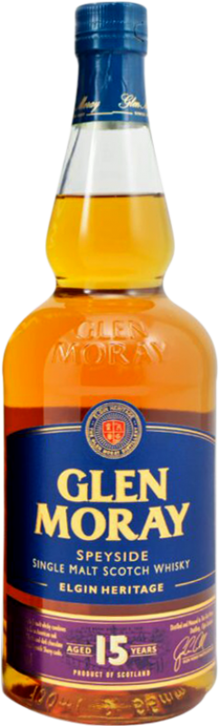 61,95 € Envio grátis | Whisky Single Malt Glen Moray Elgin Heritage Reino Unido 15 Anos Garrafa 70 cl