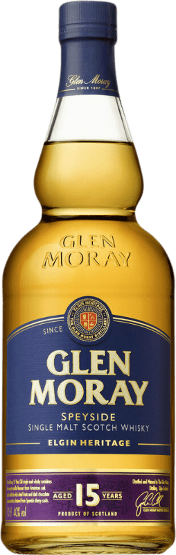 57,95 € Envoi gratuit | Whisky Single Malt Glen Moray Elgin Heritage Royaume-Uni 15 Ans Bouteille 70 cl