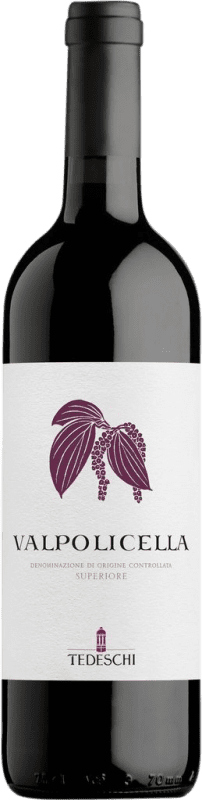 16,95 € Free Shipping | Red Wine Tedeschi D.O.C. Valpolicella Italy Corvina, Rondinella, Corvinone, Oseleta, Negrara, Dindarella 75 cl