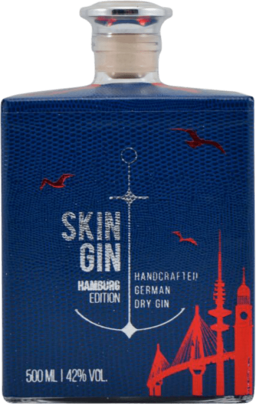 59,95 € Kostenloser Versand | Genever Gin Skin Hamburg Limitierte Edition Deutschland Medium-Flasche 50 cl