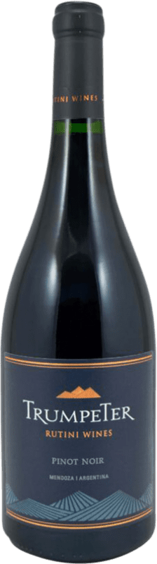 21,95 € Free Shipping | Red wine Rutini Trumpeter I.G. Mendoza Argentina Pinot Black Bottle 75 cl