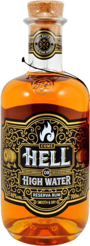 44,95 € Envio grátis | Rum Ron de Jeremy Hell or High Water Reserva Países Baixos Garrafa 70 cl