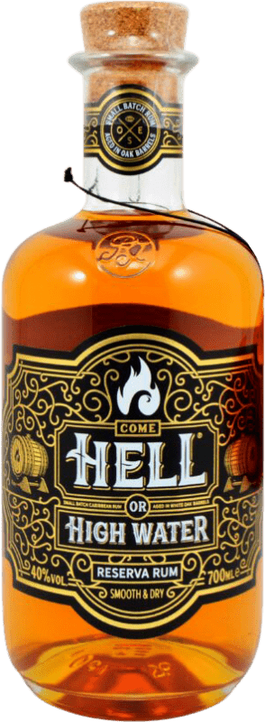 44,95 € Kostenloser Versand | Rum Ron de Jeremy Hell or High Water Reserve Niederlande Flasche 70 cl