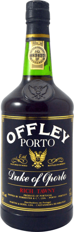 28,95 € Kostenloser Versand | Rotwein Offley 1990's Rich Tawny I.G. Porto Portugal Flasche 75 cl Sammlerstück Nicht zum Verzehr Geeignet