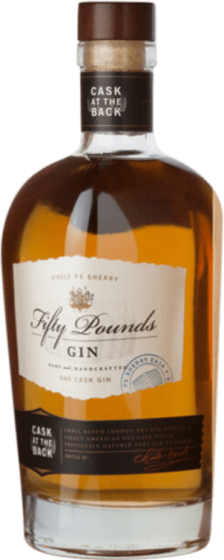 224,95 € Envio grátis | Gin Marussia Fifty Pounds Gin Cask at the Back Reino Unido Garrafa 70 cl