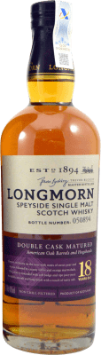 182,95 € Envío gratis | Whisky Single Malt Longmorn Double Cask — Doble Barrica Reino Unido 18 Años 70 cl