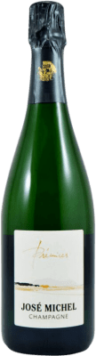 49,95 € Бесплатная доставка | Белое игристое José Michel Prémices A.O.C. Champagne Франция Chardonnay, Pinot Meunier бутылка 75 cl