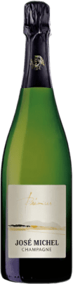 49,95 € Бесплатная доставка | Белое игристое вино José Michel Prémices A.O.C. Champagne Франция Chardonnay — Шардоне, Pinot Meunier — Пино Менье 75 cl