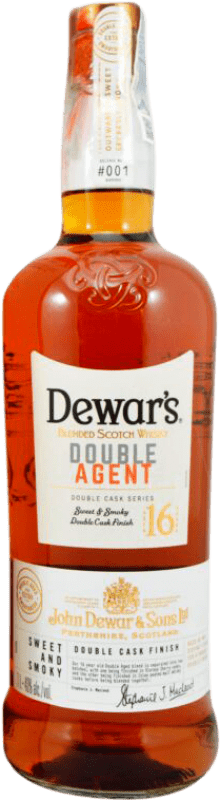 89,95 € Envoi gratuit | Blended Whisky Dewar's Double Agent Royaume-Uni 16 Ans Bouteille 1 L