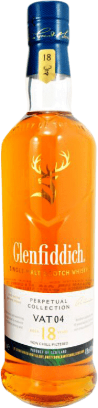 164,95 € Envío gratis | Whisky Single Malt Glenfiddich Perpetual Collection Vat 04 Reino Unido 18 Años Botella 70 cl