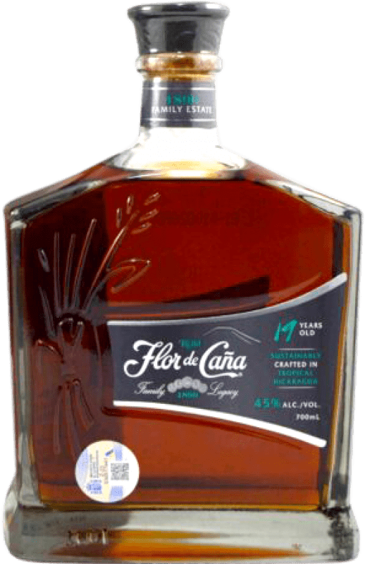 96,95 € Envio grátis | Rum Flor de Caña Nicarágua 19 Anos Garrafa 70 cl