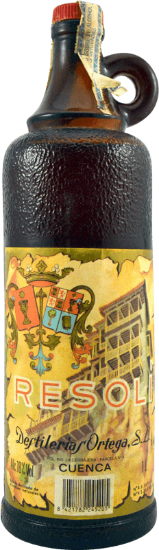 46,95 € Envio grátis | Licores Ortega Resolí 1990's Espanha 1 L Exemplar de colecionador Não Próprio para Consumo