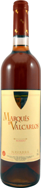 6,95 € Kostenloser Versand | Rosé-Wein Valcarlos Marqués de Valcarlos Rosado 2008 Sammlerexemplar D.O. Navarra Spanien Tempranillo, Merlot Flasche 75 cl