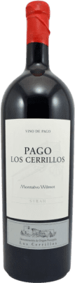 106,95 € Envío gratis | Vino tinto Montalvo Wilmot Pago Los Cerrillos España Syrah Botella Jéroboam-Doble Mágnum 3 L