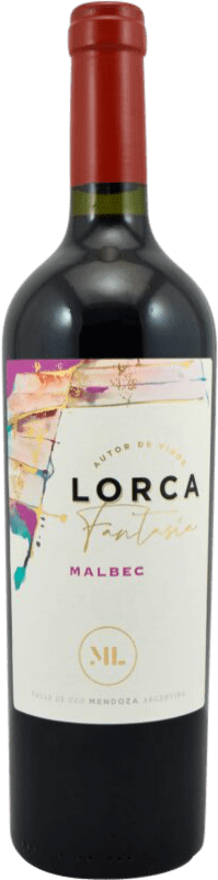 14,95 € Free Shipping | Red wine Foster Lorca Fantasía I.G. Mendoza Argentina Malbec Bottle 75 cl