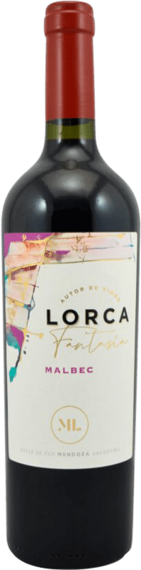 9,95 € Spedizione Gratuita | Vino rosso Foster Lorca Fantasía I.G. Mendoza Argentina Malbec Bottiglia 75 cl