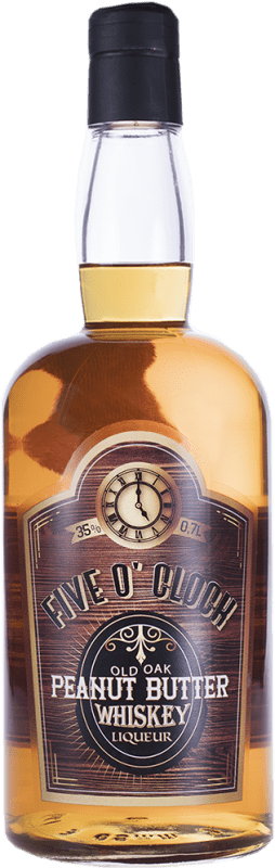 25,95 € Envío gratis | Licores Five o'Clock. Whisky Peanut Butter España Botella 70 cl