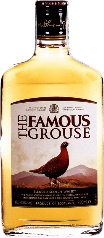 12,95 € Free Shipping | Blended Whisky Glenturret Famous Grouse Scotland United Kingdom Small Hip Flask 35 cl