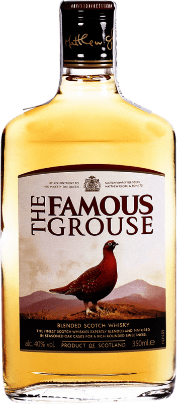 13,95 € 送料無料 | ウイスキーブレンド Glenturret Famous Grouse スコットランド イギリス ヒップフラスコボトル 35 cl